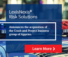 LexisNexis Risk Solutions Acquires Crash and Project business group of Appriss LexisNexis Risk Solutions Acquires Crash and Project business group of Appriss