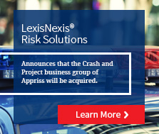 LexisNexis Risk Solutions to Acquire Crash and Project business group of Appriss